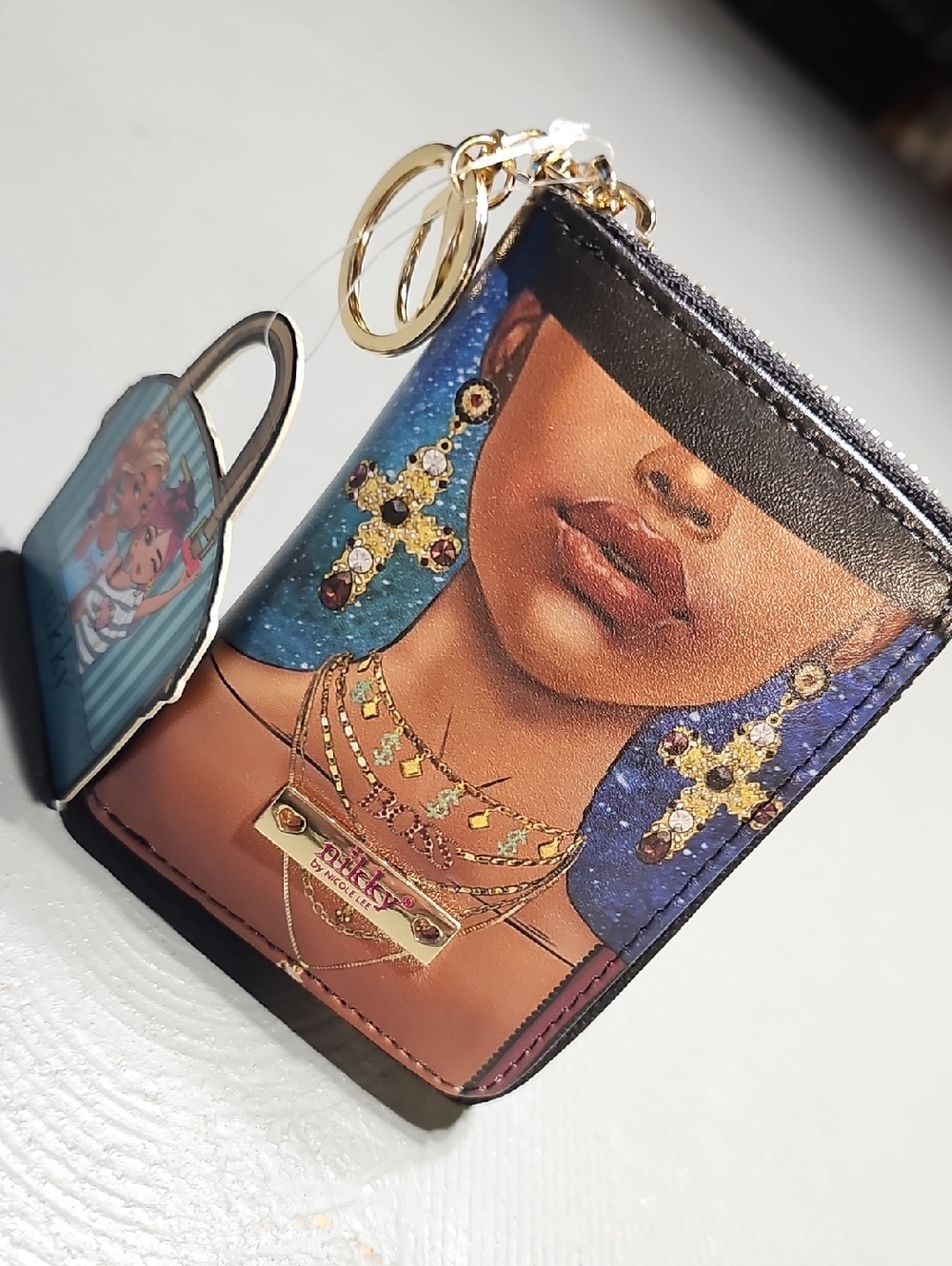 Nikky by Nicole Lee Zip Accordion Card Holder Wallet My Name Is Nikky